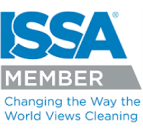 ISSA member badge representing GreenTerra’s commitment to eco-friendly house cleaning standards. 
