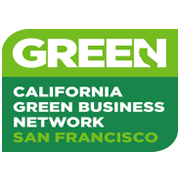 California Green Business Network San Francisco certification badge for eco-friendly businesses. 
