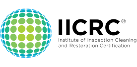 IICRC certification badge demonstrating GreenTerra’s professionalism in eco-friendly house cleaning. 
